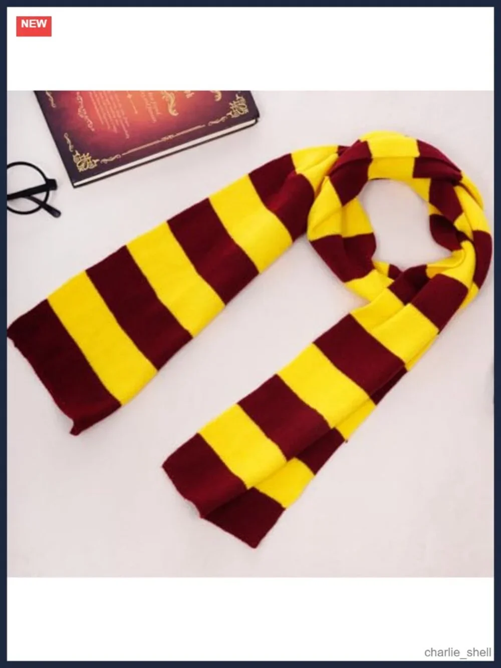 Soft Knit Striped Scarf Wizard Cosplay Costume Accessory Halloween Christmas